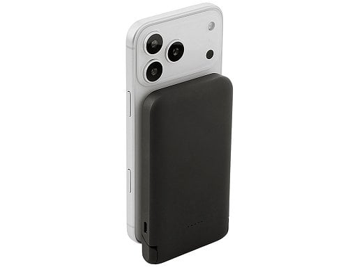 Беспроводной внешний аккумулятор с подсветкой лого и подставкой Magflash, 10000 мАч, 15 Вт