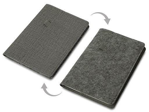 Двустороннее портфолио из рпет-фетра и искусственной кожи Felt