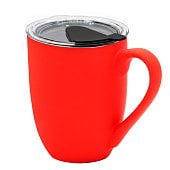 Кружка с крышкой Velvet Duo, софт тач