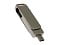 USB 3.0- флешка поворотный механизм 2 в 1, c дополнительным разъемом Type-C с одноцветным металлическим клипом