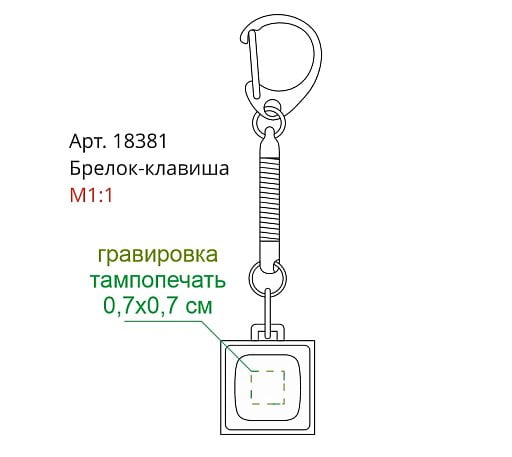 Брелок Knoppa