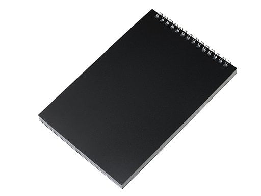 Блокнот на пружине в пластиковой обложке А5