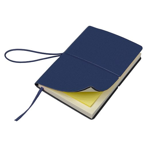 Блокнот А6 Van Diemen, со стикерами, в гибкой обложке c резинкой в линейку