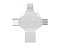 USB-флешка на 256 Гб 4 в 1 поворотный механизм, c дополнительными разъемами MicroUSB, TypeC и Lightning
