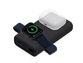Внешний беспроводной аккумулятор 2-в-1 с функцией зарядки Apple Watch, QC/PD AtomIQ, 10000 мАч