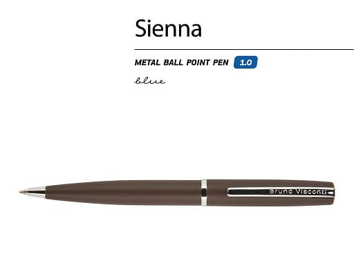 Ручка металлическая шариковая Sienna