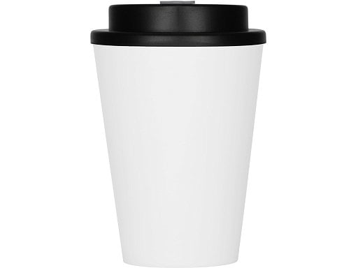 Пластиковый стакан Take away с двойными стенками и крышкой с силиконовым клапаном, 350 мл