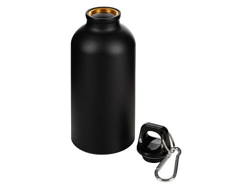 Матовая спортивная бутылка Hip S с карабином и объемом 400 мл
