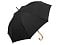 Зонт-трость Okobrella с деревянной ручкой и куполом из переработанного пластика