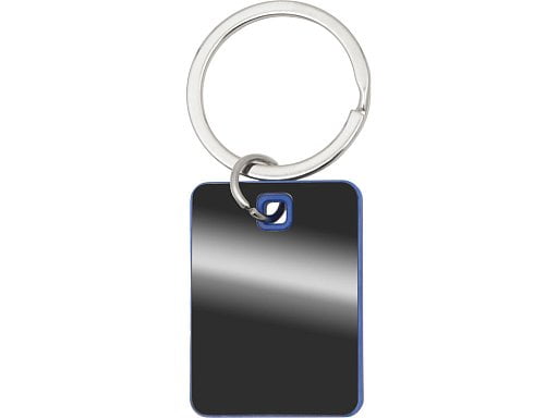 Металлический брелок с пластиковой цветной вставкой SteelPop Rct