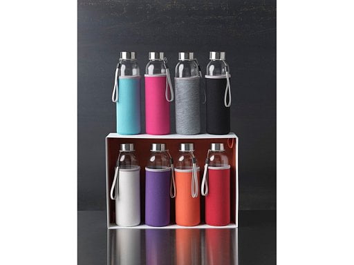 Бутылка спортивная Bodhi из стекла объемом 500 мл