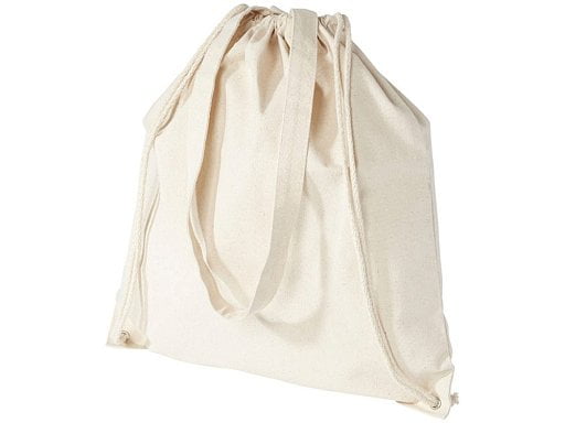 Рюкзак со шнурком Flin из хлопчатобумажной ткани плотностью 240 г/м²