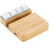 Беспроводное зарядное устройство ClickPad (10W) в виде подставки для телефона, с клавишами анти-стресс