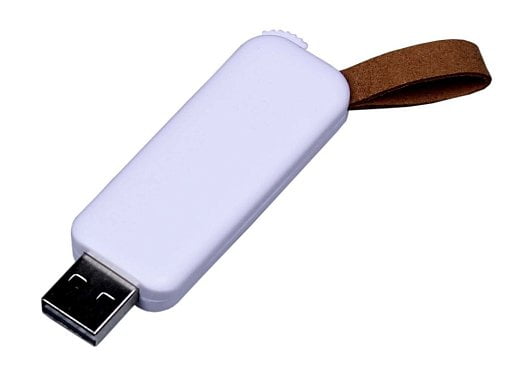 USB-флешка промо на 128 Гб прямоугольной формы, выдвижной механизм
