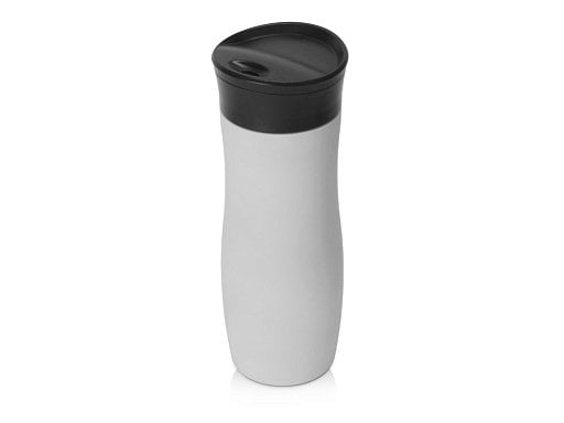 Вакуумная термокружка с кнопкой Streamline, Waterline, soft-touch, тубус
