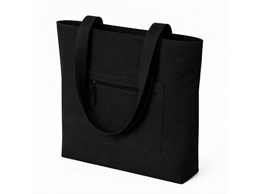 Сумка на молнии Zipper Neo из хлопка 280 г c карманом на молнии спереди