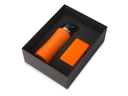Подарочный набор с бутылкой для воды и повербанком С2, 10000 mAh