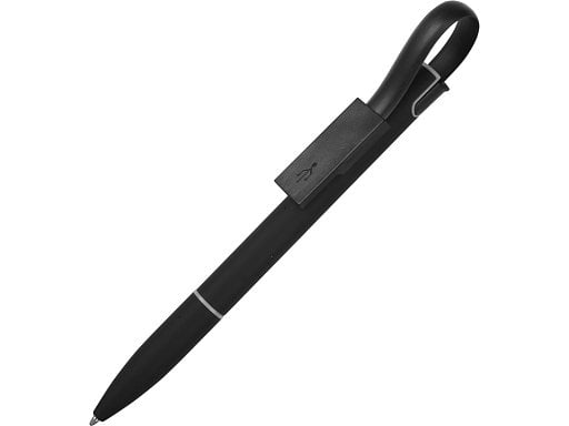 Ручка металлическая шариковая «Connect» с кабелем USB 2-в-1