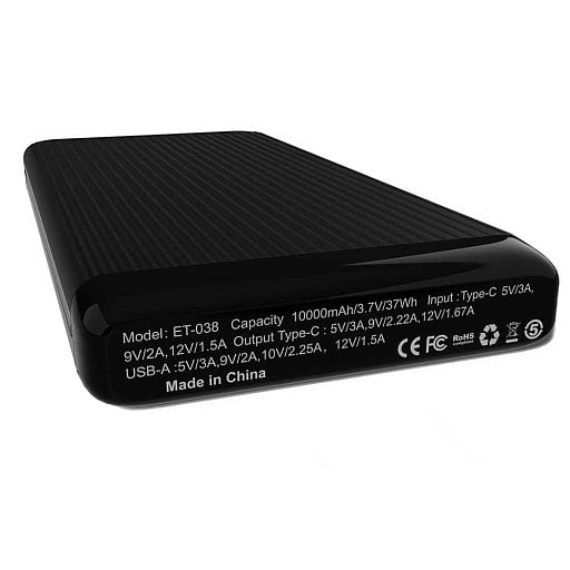 Внешний аккумулятор Orvex c быстрой зарядкой (до 22,5W), 10000 mAh