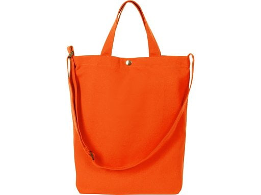 Сумка Helfer из хлопка на кнопке с регулирующейся лямкой