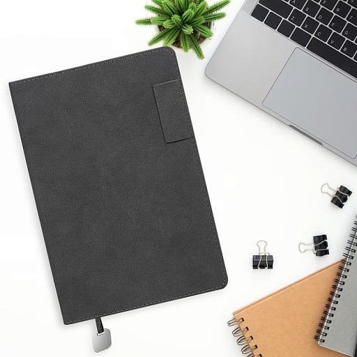 Ежедневник Flexy Tenero Suede A5, недатированный, в гибкой обложке с петлей для ручки