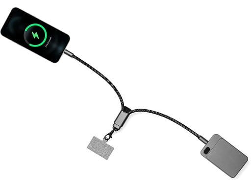 Ремешок-держатель для телефона с зарядным кабелем USB-C - USB-C Lany Wristband Charge Eco