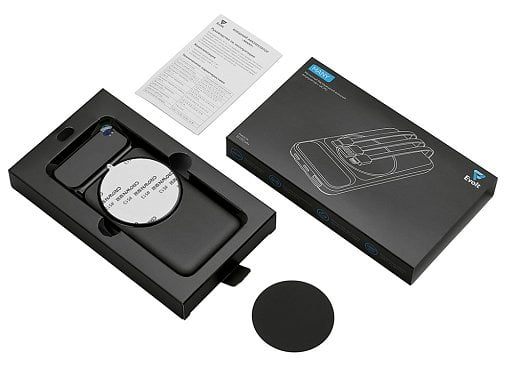 Магнитный беспроводной внешний аккумулятор со встроенными кабелями Мэни,быстаря зарядка, 10000 мАч