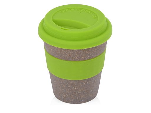 Стакан с силиконовой крышкой «Cafe»
