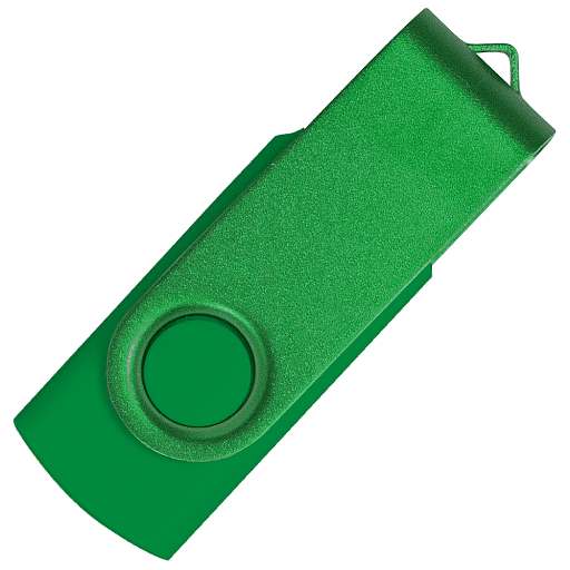 Флеш накопитель USB 2.0 Twister Assembly 16GB, пластик Софт Тач/металл