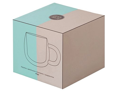 Кружка с двойными стенками с широкой ручкой Fog