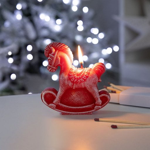 Свеча фигурная Лошадка-качалка