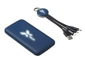 Набор из внешнего акуумулятора и универсального кабеля с подсветкой лого Reserve LED, 10000mAh