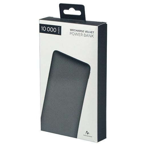 Внешний аккумулятор (powerbank) WeCharge Velvet, 10 000 mAH, 5V -2A, c цифровым дисплеем для контроля заряда