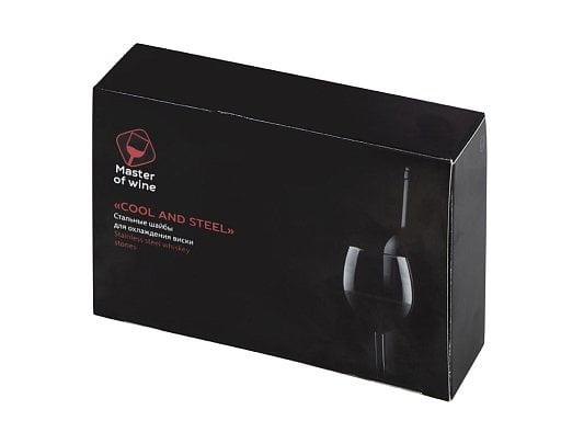 Шайбы для охлаждения виски на подставке «Cool and steel»