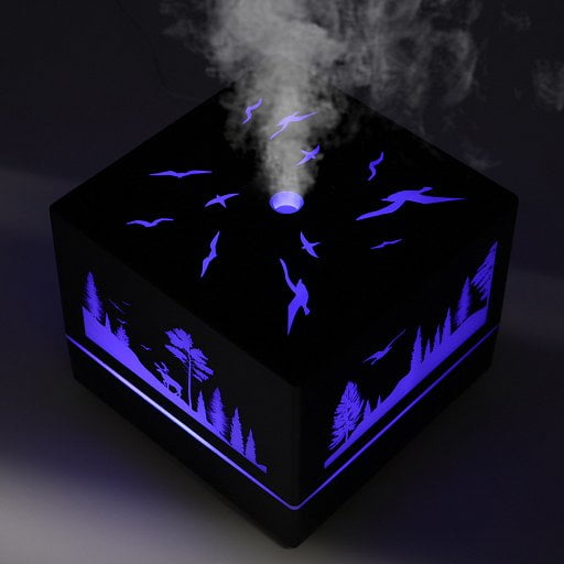 Светодиодный увлажнитель Wisdom с подсветкой гравировки