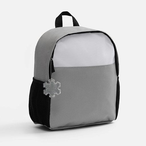 Пешеходный светоотражатель с цепочкой Снежинка