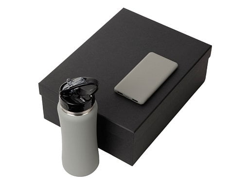 Подарочный набор с бутылкой для воды и повербанком С1, 5000 mAh