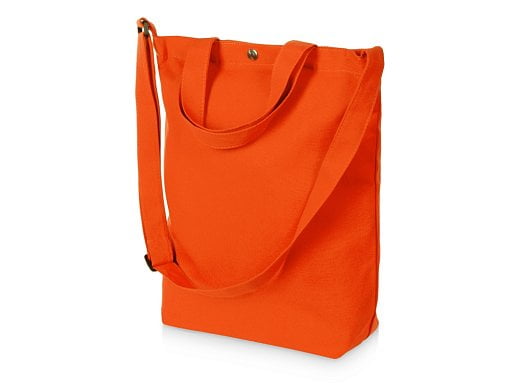 Сумка Helfer из хлопка на кнопке с регулирующейся лямкой