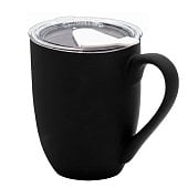 Кружка с крышкой Velvet Duo, софт тач