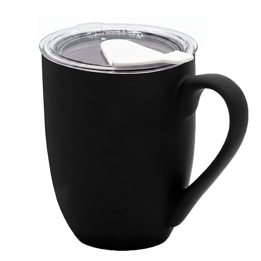 Кружка с крышкой Velvet Duo, софт тач