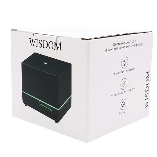 Светодиодный увлажнитель Wisdom с подсветкой гравировки
