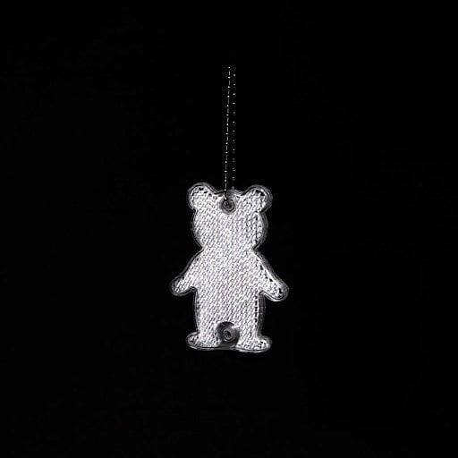 Пешеходный светоотражатель с цепочкой Мишка