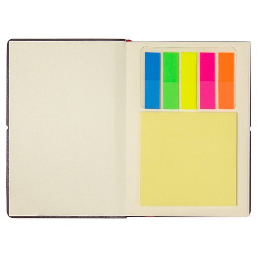 Блокнот А6 Van Diemen, со стикерами, в гибкой обложке c резинкой в линейку