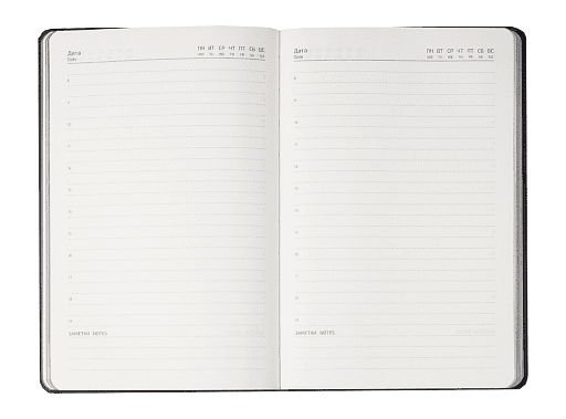 Ежедневник Flexy Line Linen А5, недатированный, в гибкой обложке, с резинкой и петлей для ручки