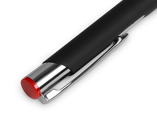 Ручка металлическая шариковая Legend Mirror Gum софт тач с цветным слоем