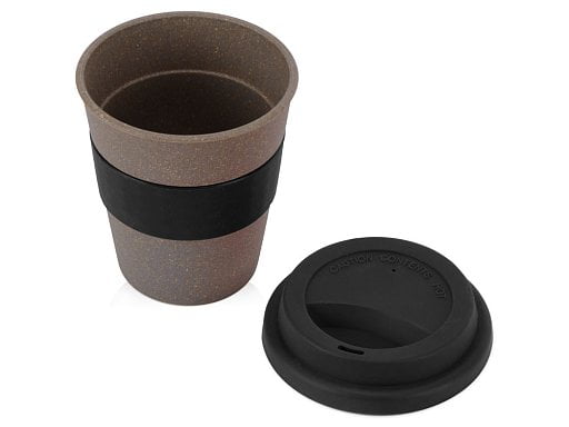 Стакан с силиконовой крышкой «Cafe»