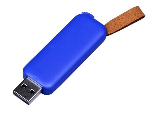 USB-флешка промо на 128 Гб прямоугольной формы, выдвижной механизм