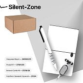 Набор подарочный SILENT-ZONE: бизнес-блокнот, ручка, наушники, коробка, стружка
