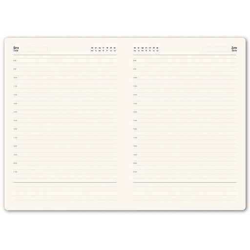 Ежедневник недатированный Solas, формат А5, с магнитом, кремовый блок  в линейку