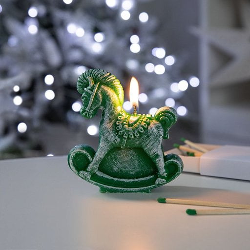 Свеча фигурная Лошадка-качалка